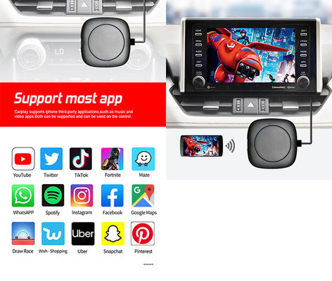 5V Strominput Mini USB drahtloser Carplay-Adapter für Android Auto und Apple Carplay