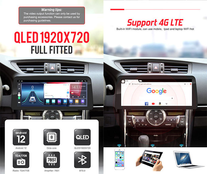 Universal Car Stereo Android 12.3inch Car Radio Support Voice Control And Multiple Languages​