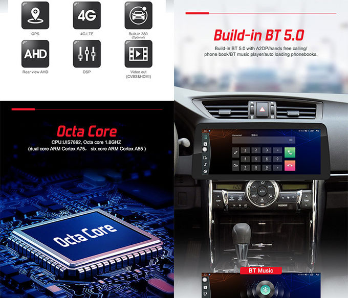 Universal Car Stereo Android 12.3inch Car Radio Support Voice Control And Multiple Languages​