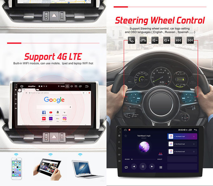 Universal Car Stereo 10inch Car Audio System Support Wireless Carplay Voice Command ​